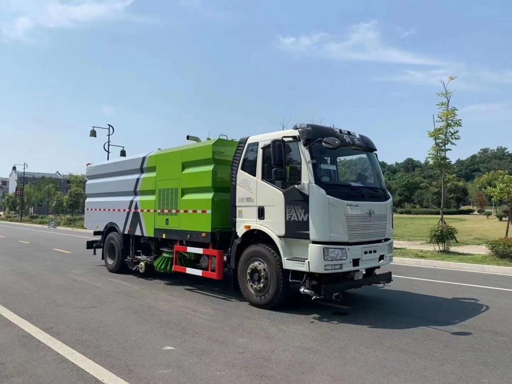 16方洗掃車-程力解放大型16方洗掃車廠家價(jià)格